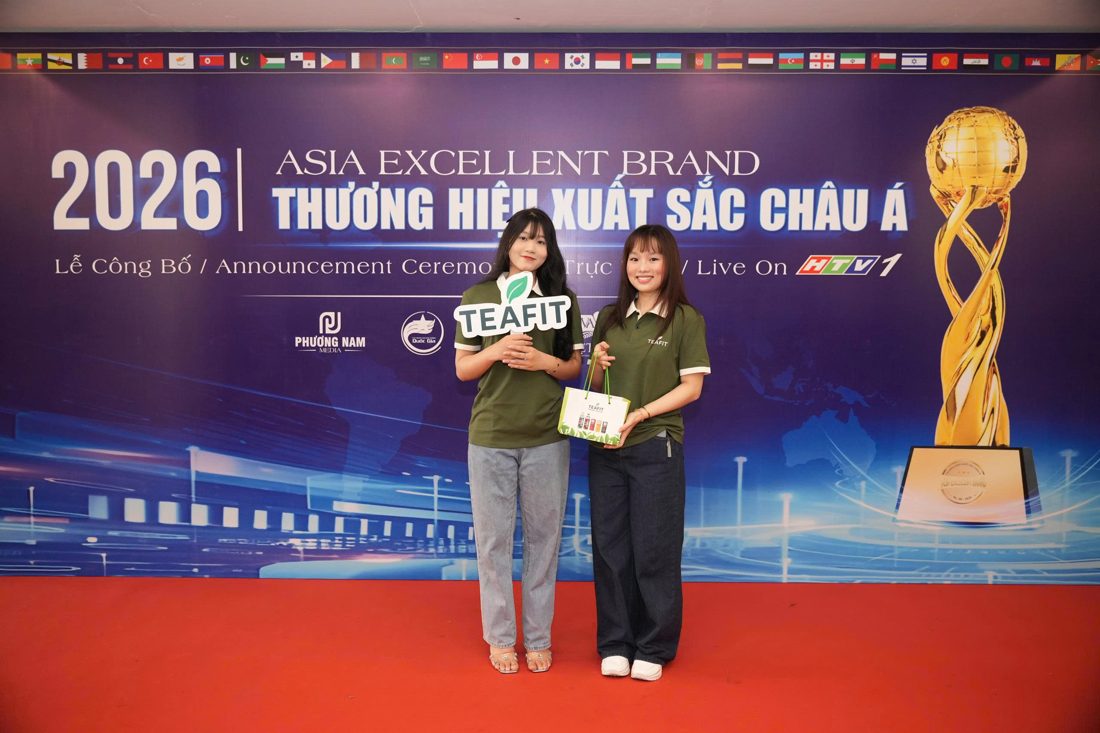 TEAFIT nhận giải thưởng Thương hiệu Xuất sắc Châu Á 2026