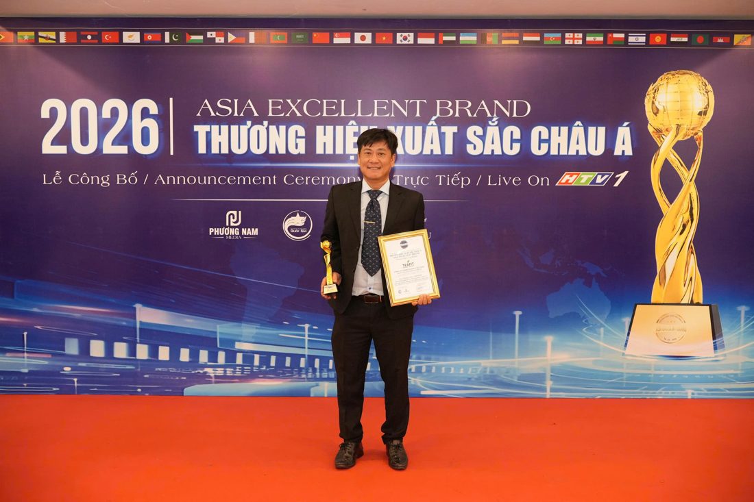 Khoảnh khắc vinh danh TEAFIT — Asia Excellent Brand 2026